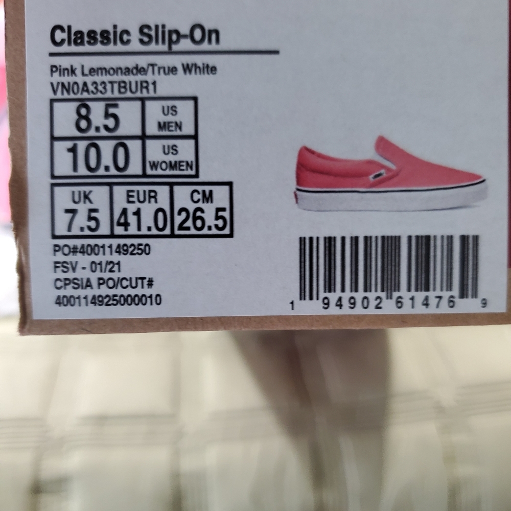 Vans Pink Lemonade Classic slip-on - Picture 2 of 11
